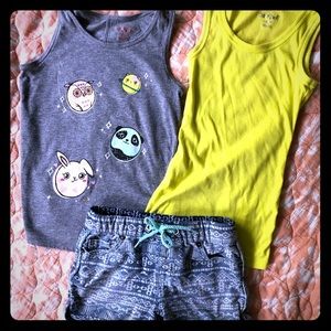 Girls Small Summer Bundle (6/6X) - Tanks & Shorts